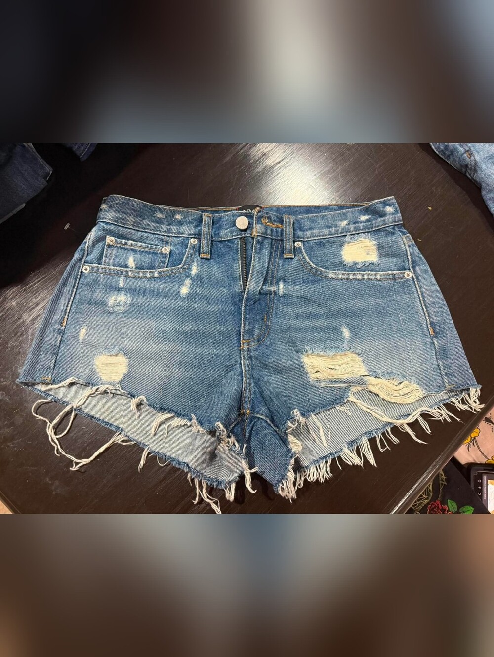 BDG Distressed Blue Denim Cutoff Shorts